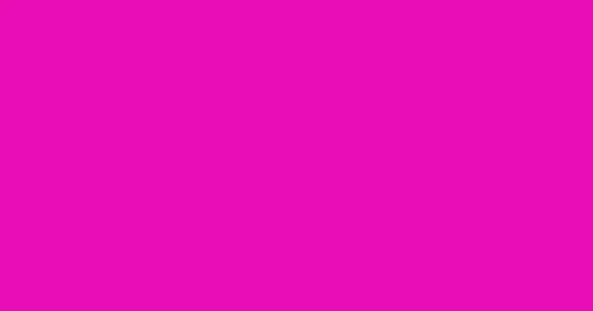 #ea0db4 shocking pink color image