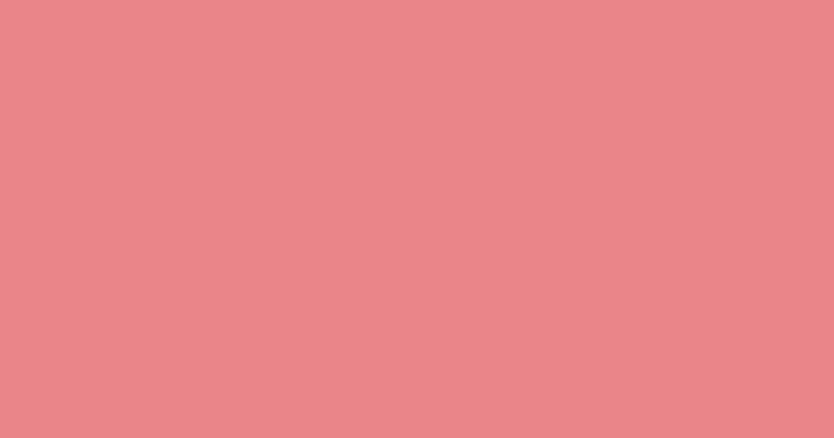 #ea858a sea pink color image
