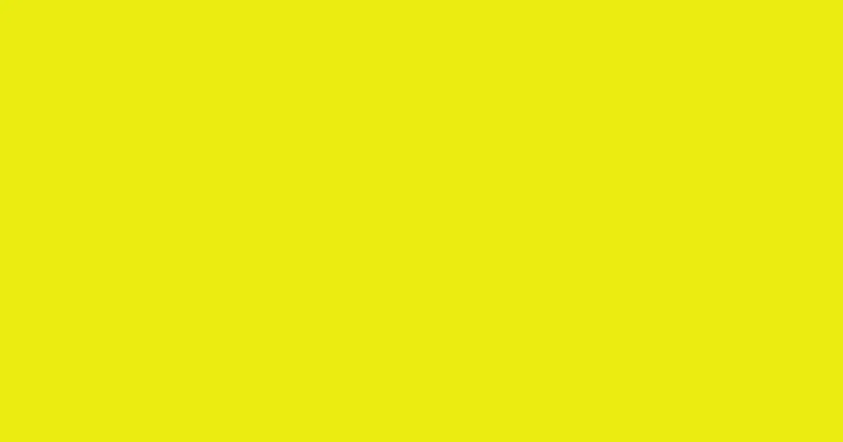 #eaec10 ripe lemon color image