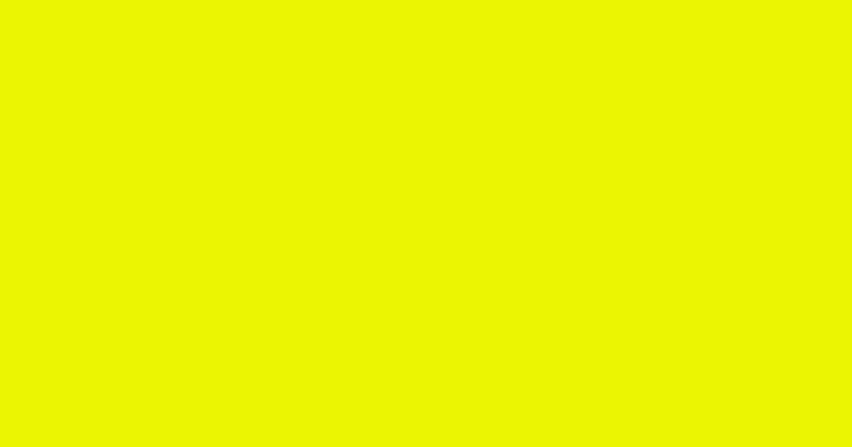 #eaf502 chartreuse yellow color image