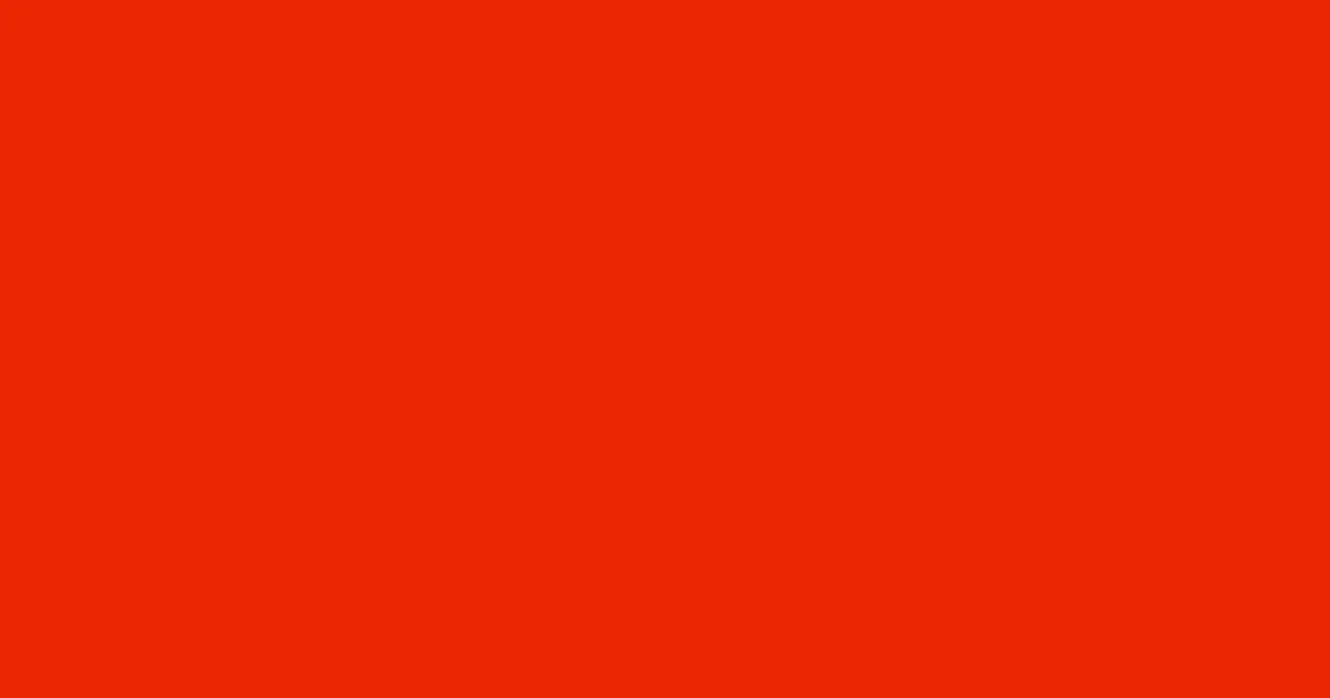 #eb2704 scarlet color image