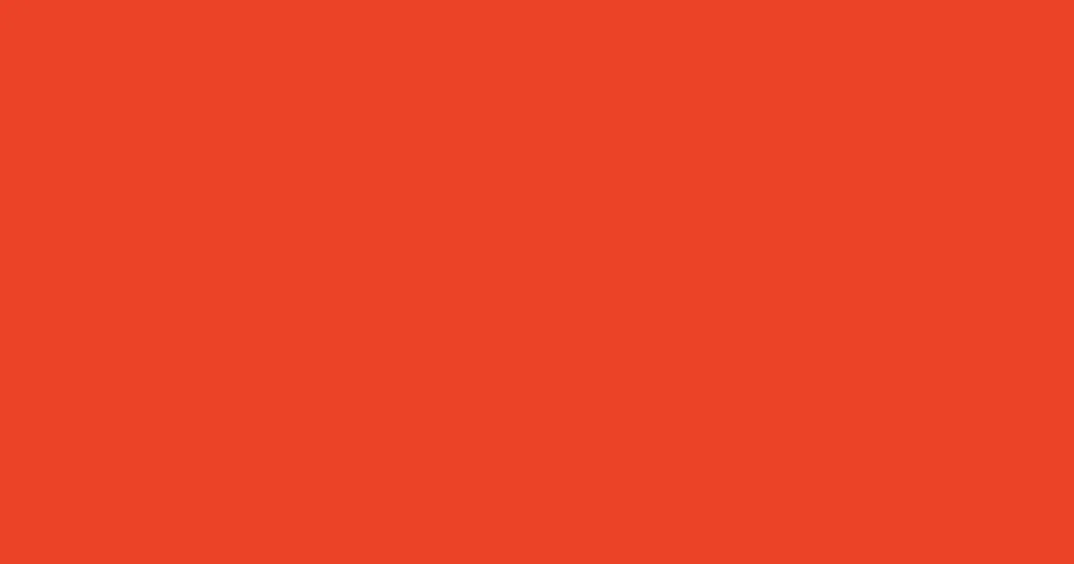 #eb4328 pomegranate color image