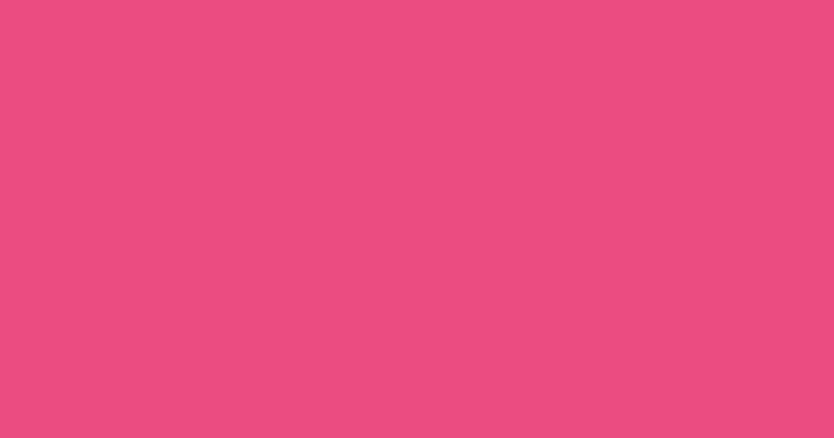 #eb4c82 french rose color image