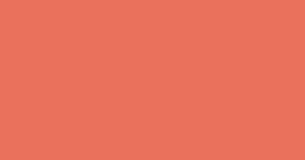 #eb705a burnt sienna color image