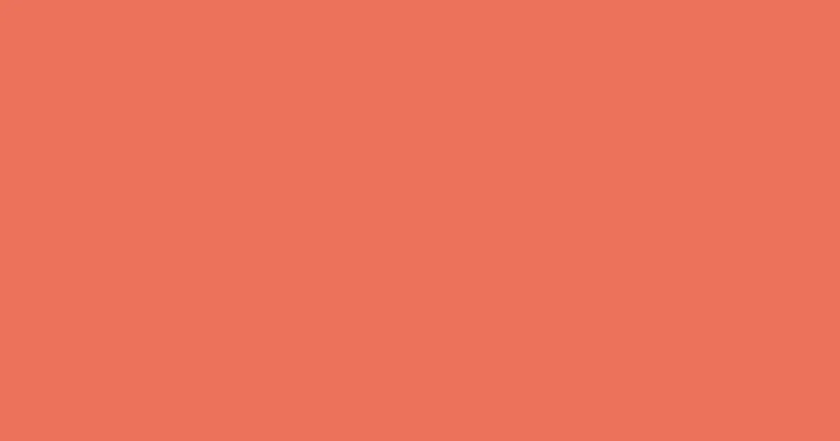 #eb725a burnt sienna color image