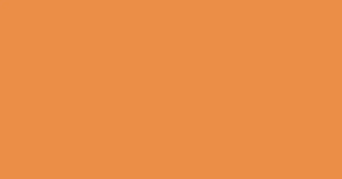 #eb8e46 jaffa color image