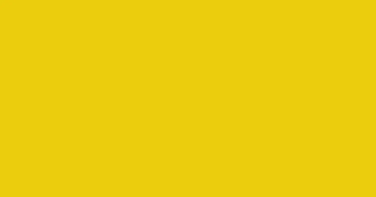 #ebcc0d ripe lemon color image