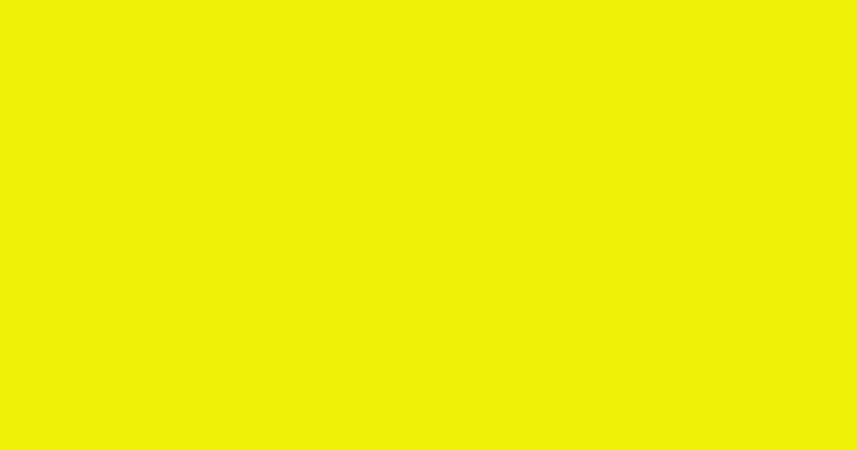 #ebf207 chartreuse yellow color image