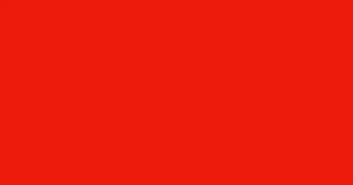 #ec1b0c scarlet color image