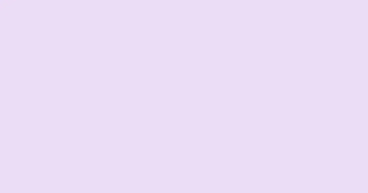 #ecdcf6 french lilac color image