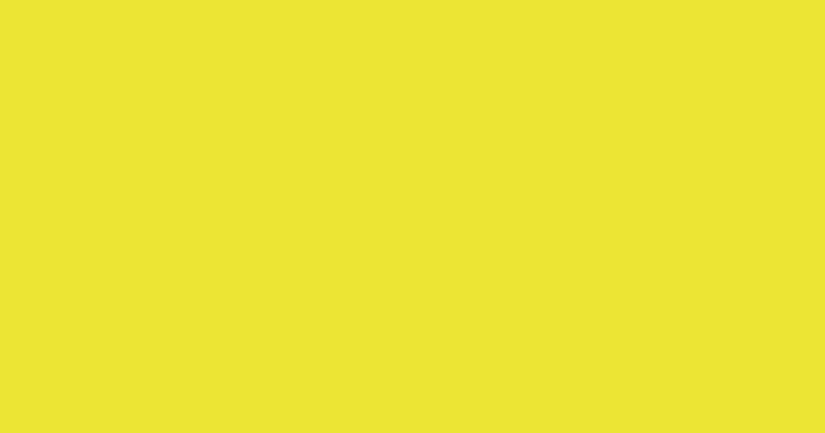 #ece434 golden dream color image