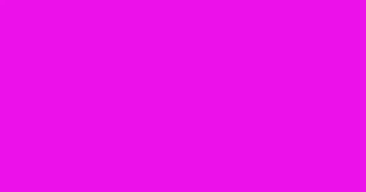 #ed10e9 magenta / fuchsia color image