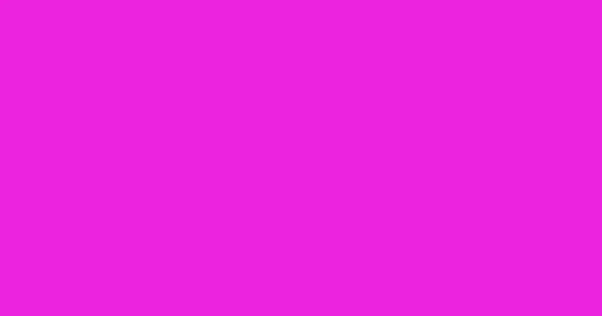 #ed23df shocking pink color image