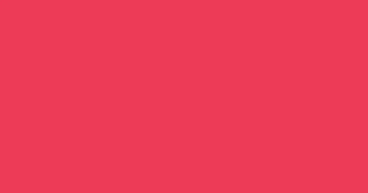 #ed3a56 rose pearl color image