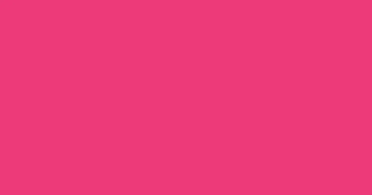#ed3a79 rose pearl color image