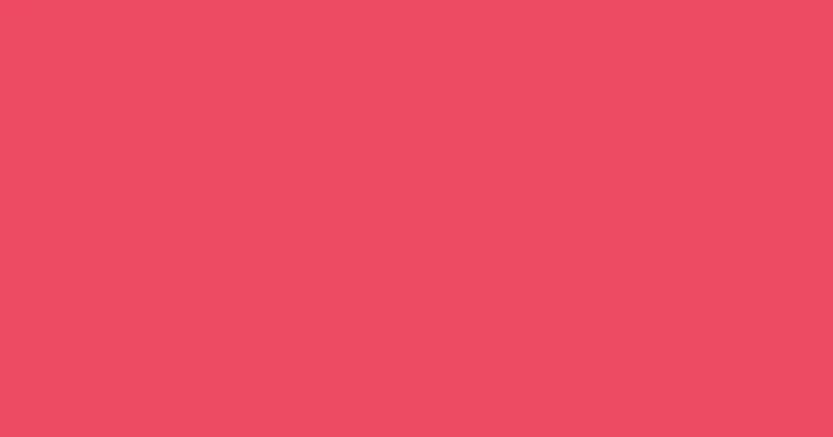 #ed4a64 rose pearl color image