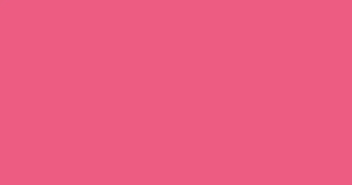 #ed5b82 french rose color image