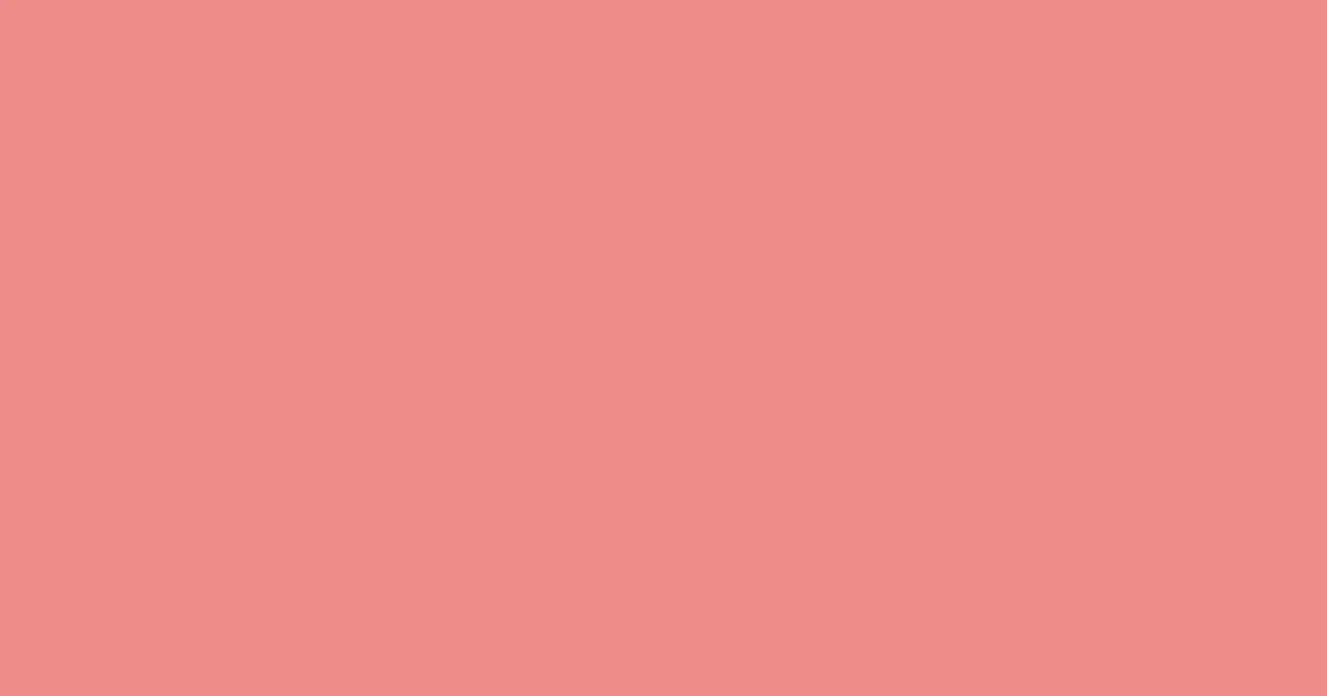 #ed8c89 sea pink color image