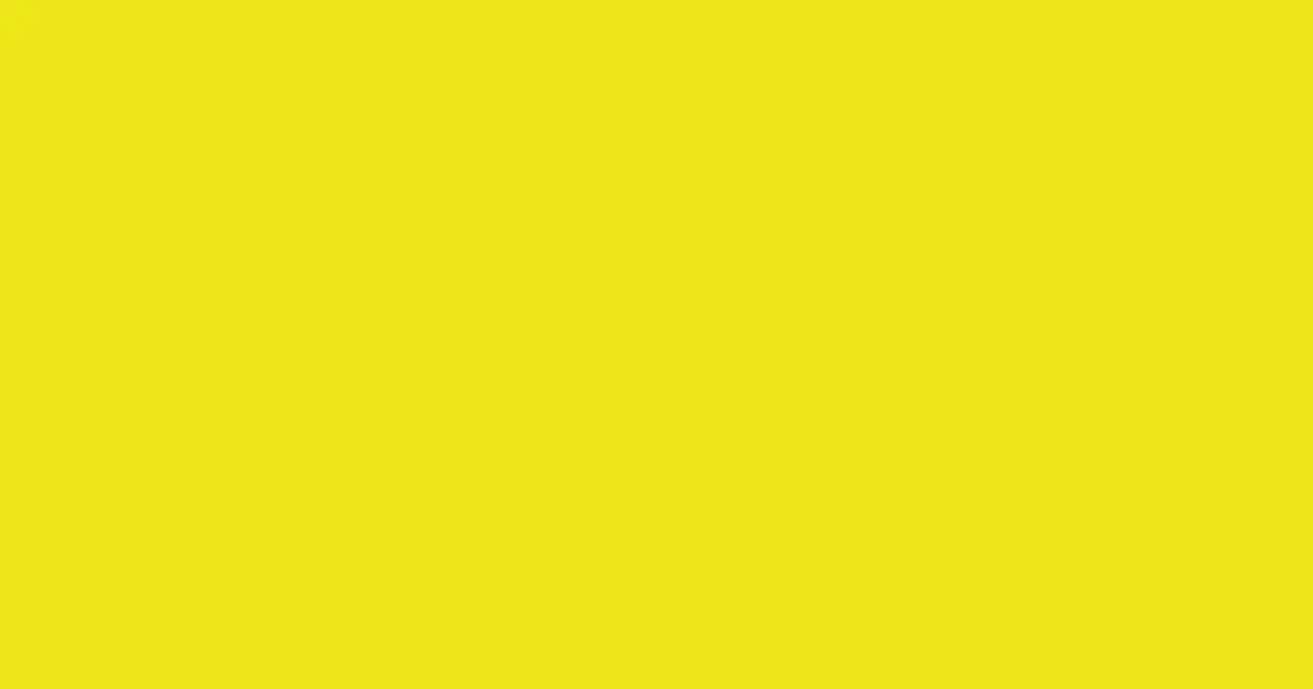 #ede719 ripe lemon color image