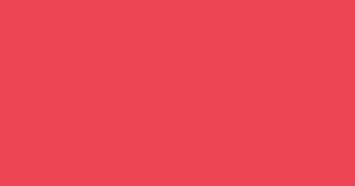 #ee4455 salmon pearl color image