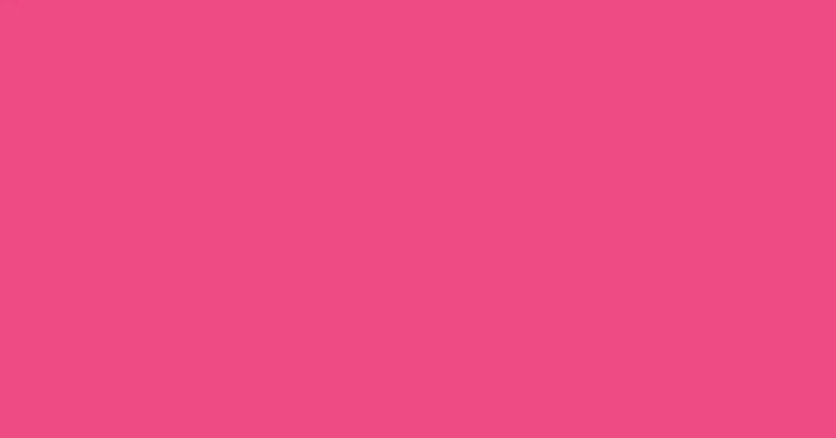 #ee4982 french rose color image