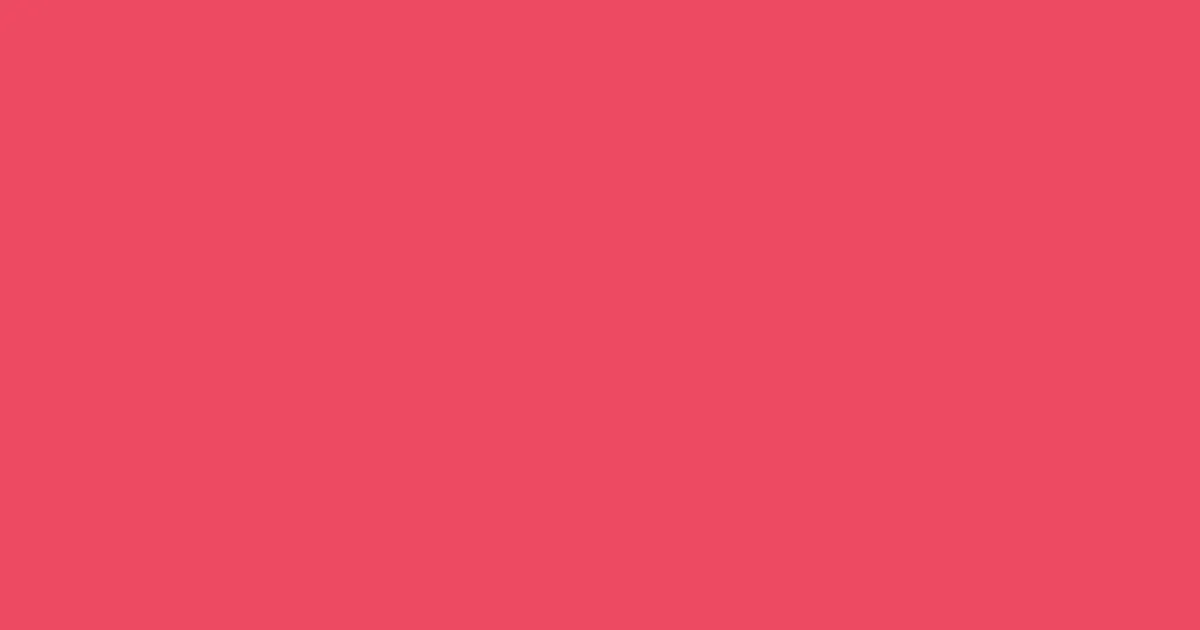 #ee4a61 rose pearl color image