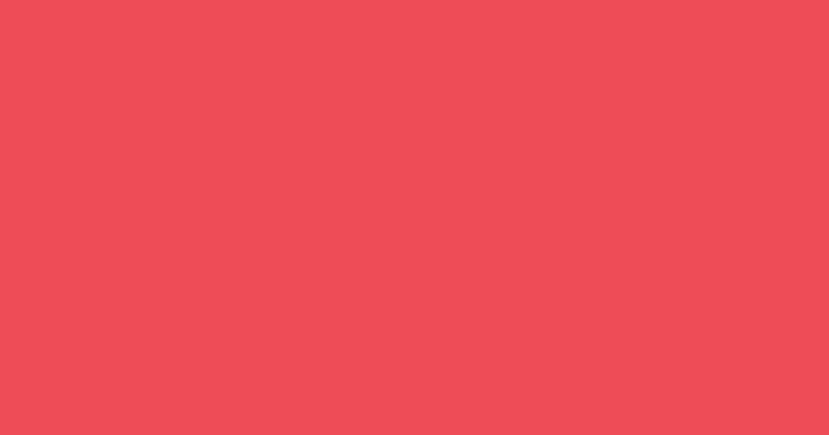 #ee4c54 salmon pearl color image