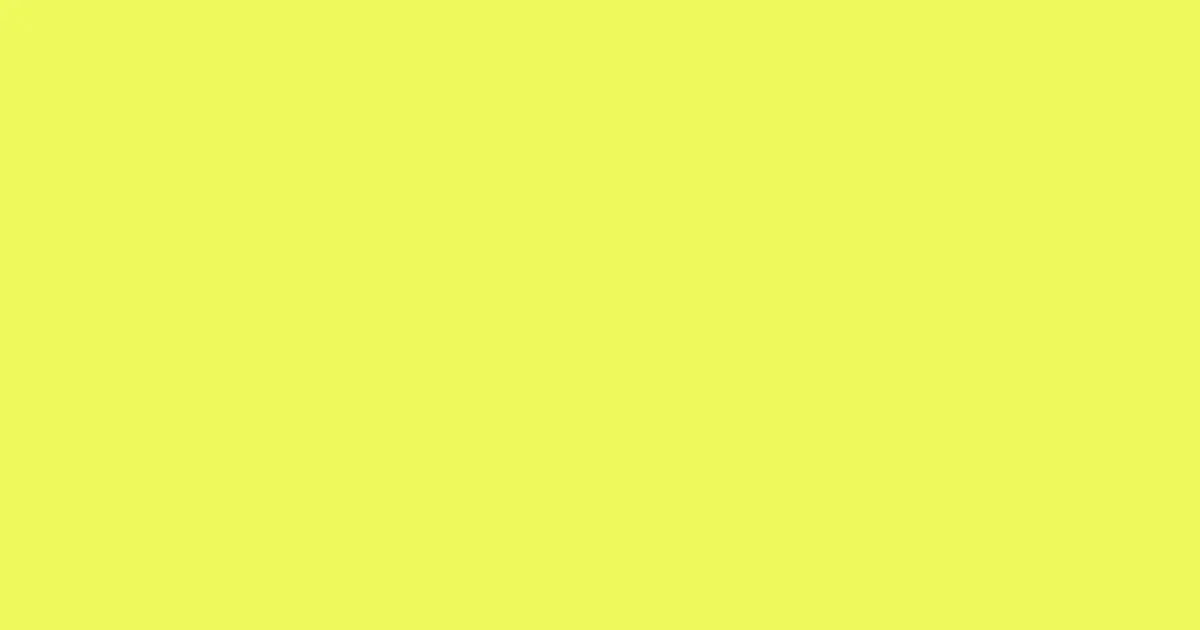 #eef95b canary color image