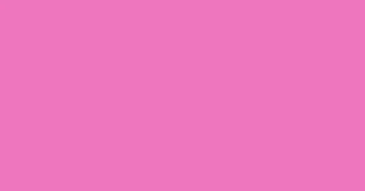 #ef76bc persian pink color image