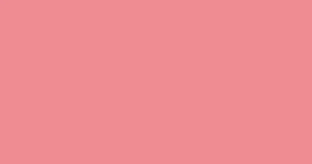 #ef8c91 sea pink color image