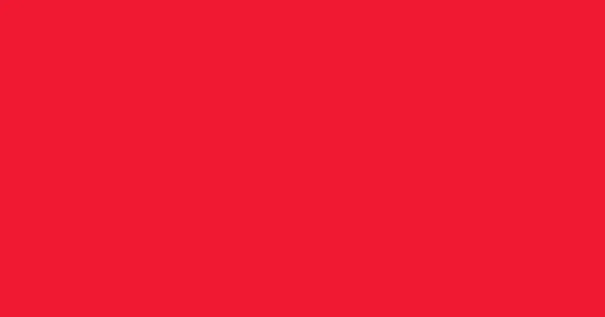 #f01831 red ribbon color image