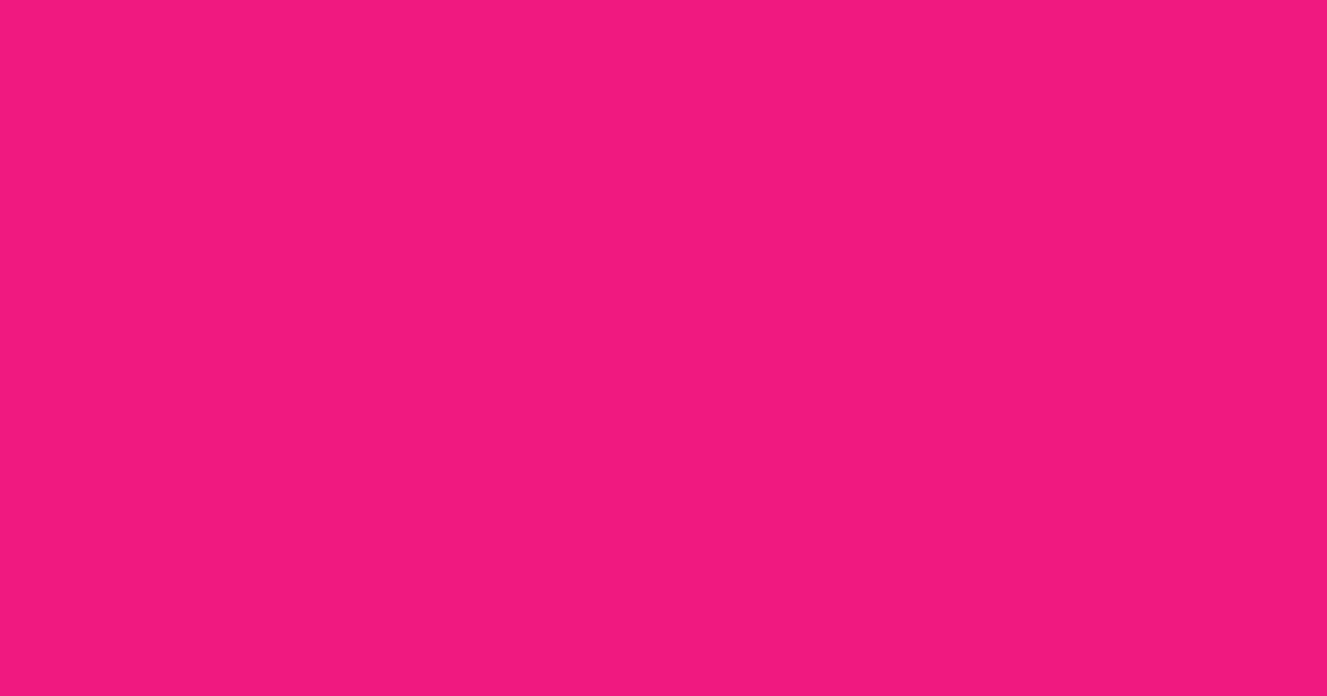 #f01a7f rose pearl color image
