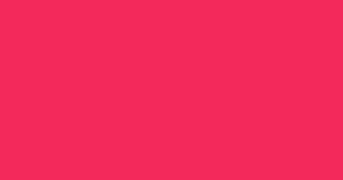 #f02a5f rose pearl color image