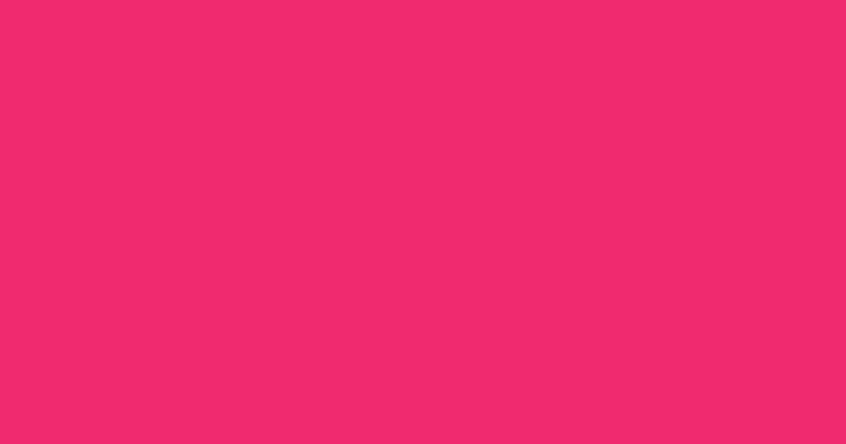 #f02a6f rose pearl color image