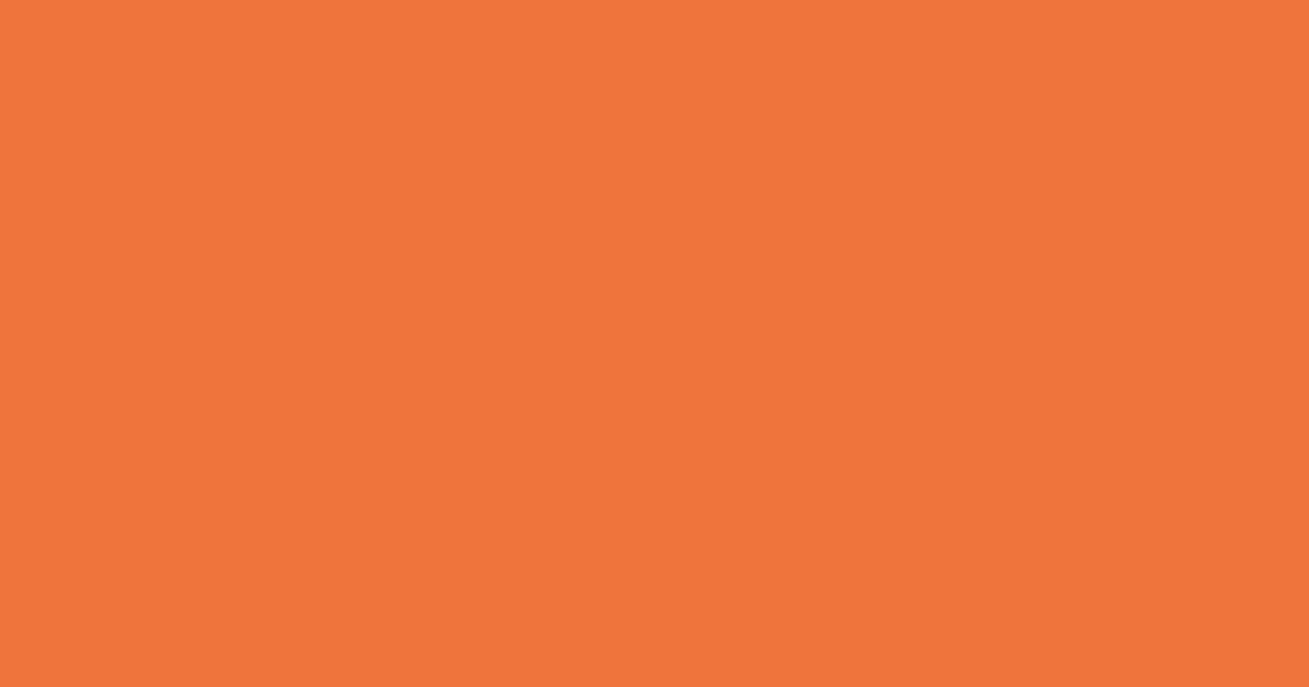 #f0743c mandarin pearl color image