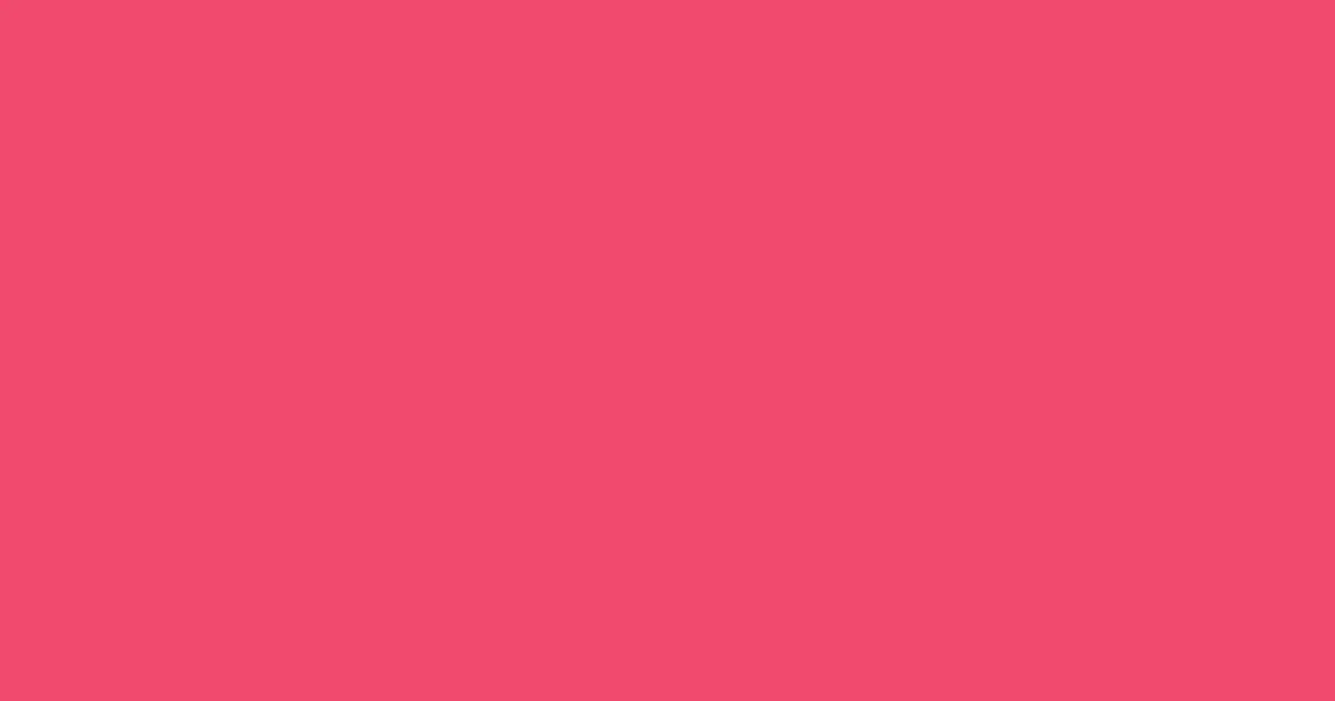 #f14a6e rose pearl color image