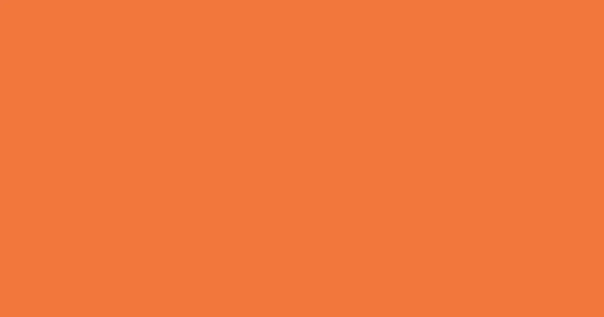 #f1773c mandarin pearl color image