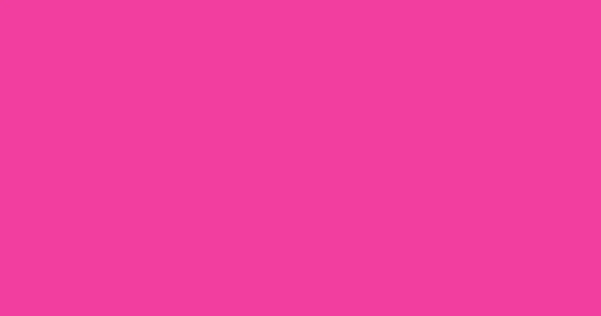 #f23e9f brilliant rose color image