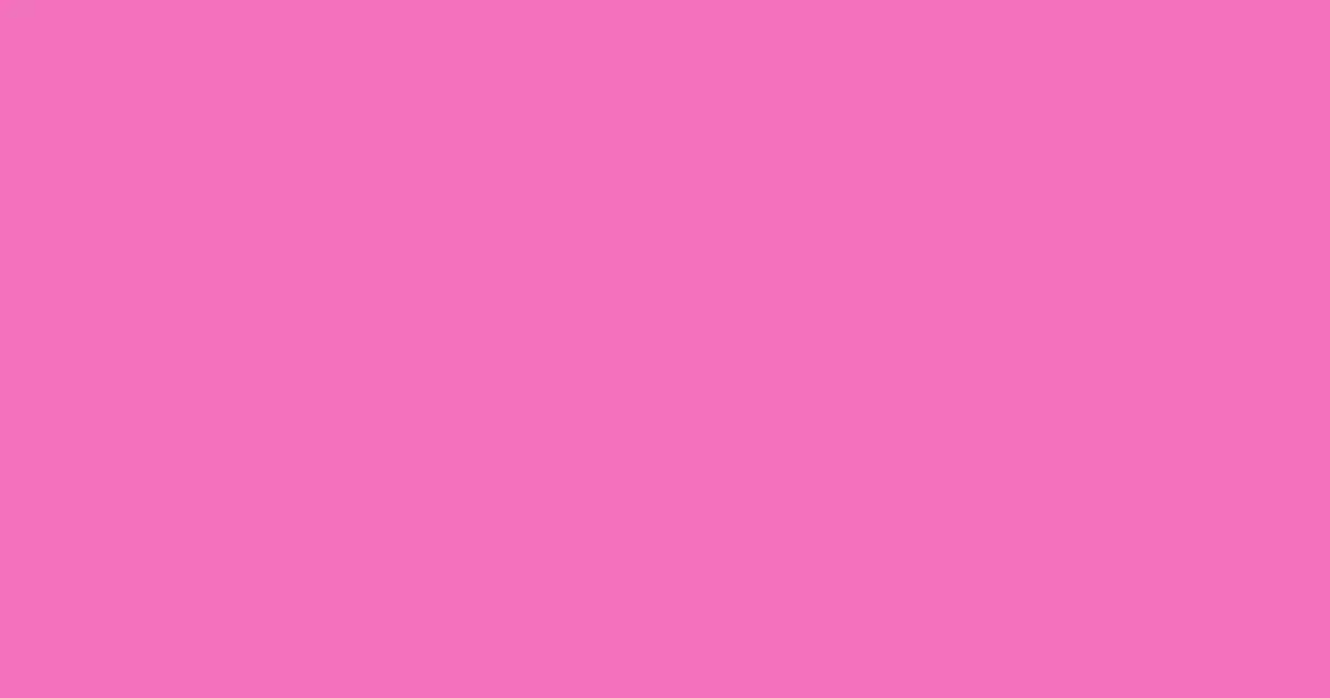 #f271bc persian pink color image
