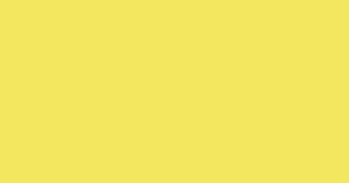 #f2e65f energy yellow color image