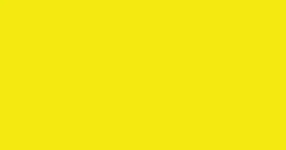#f2ea10 ripe lemon color image