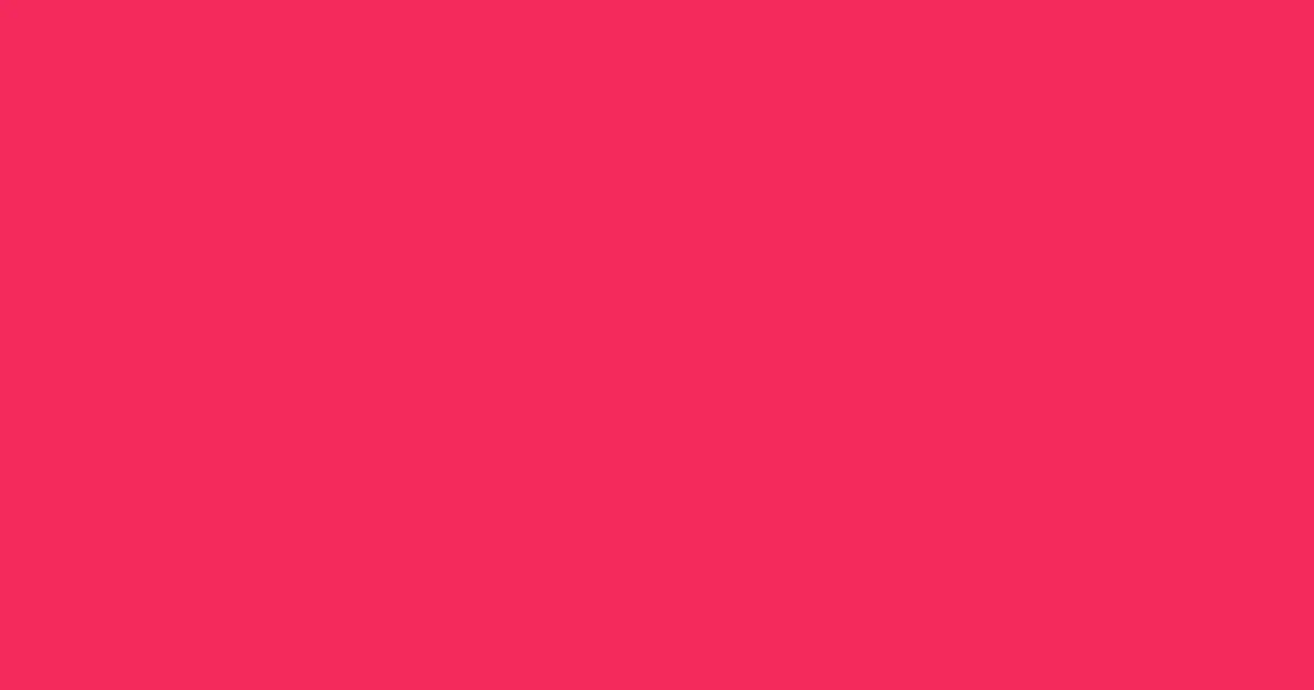 #f32a5b rose pearl color image