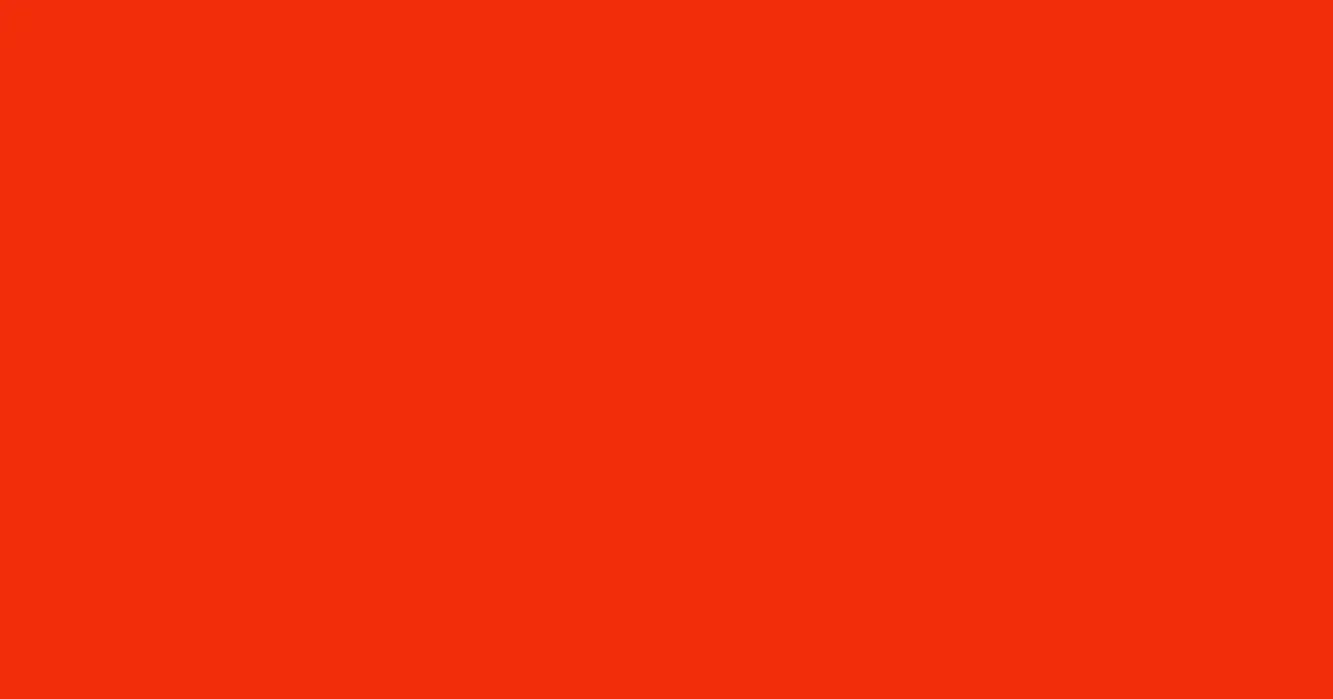 #f32d0a scarlet color image