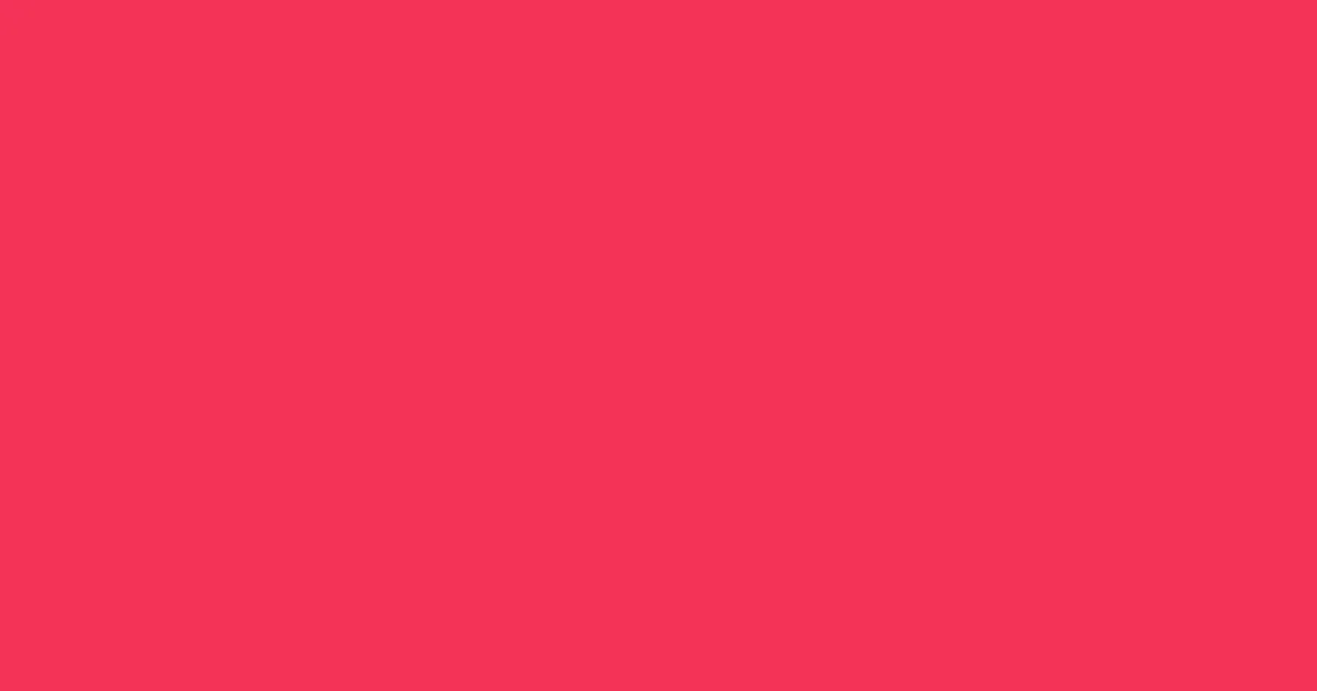 #f33356 rose pearl color image