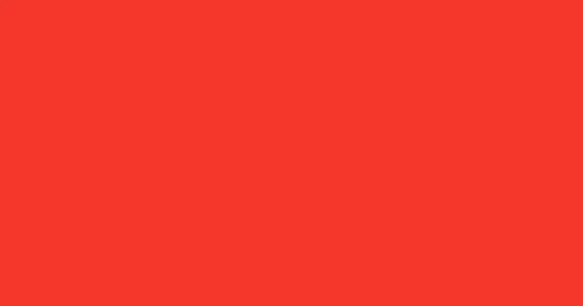 #f3362b pomegranate color image