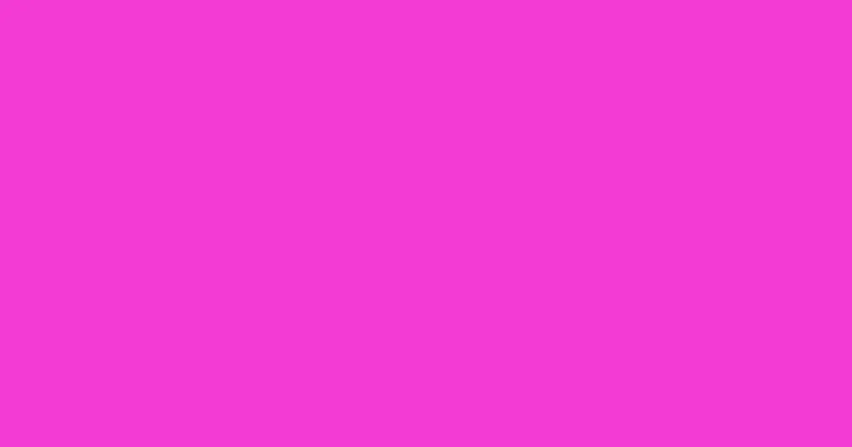 #f33bd5 razzle dazzle rose color image