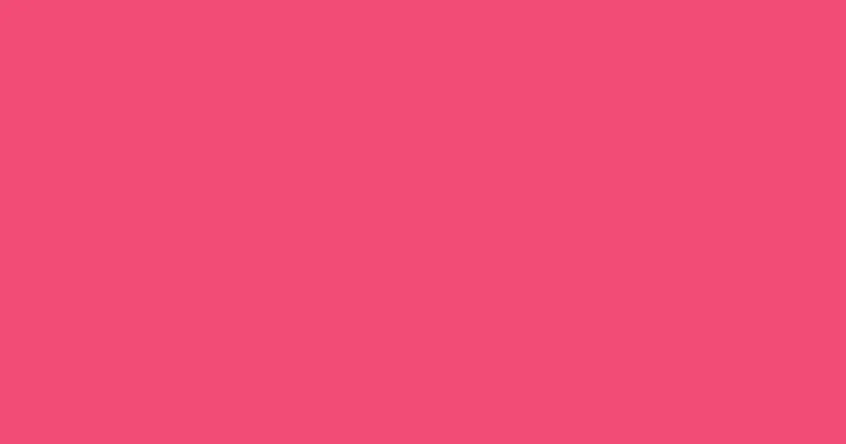 #f34b77 french rose color image
