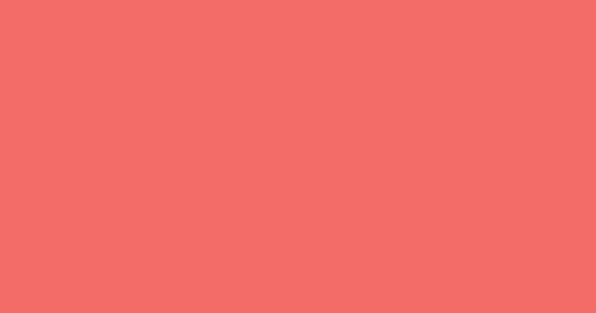 #f36b67 froly color image