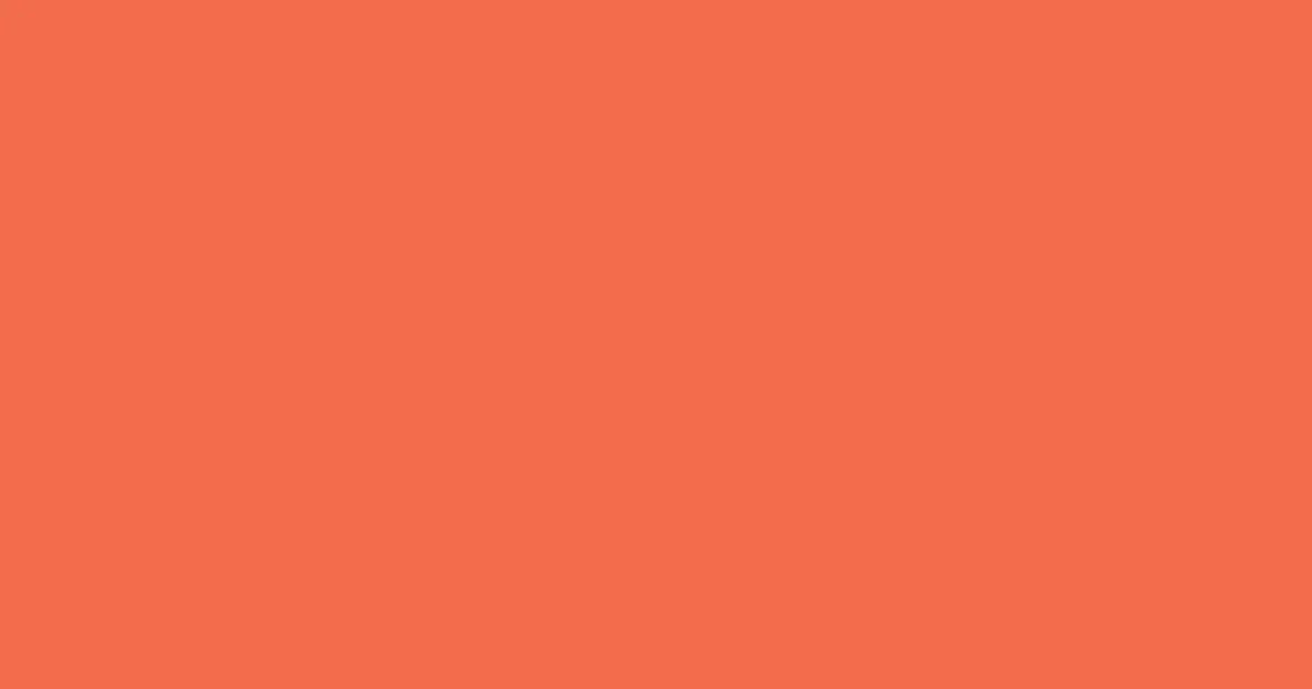 #f36e4d mandarin pearl color image