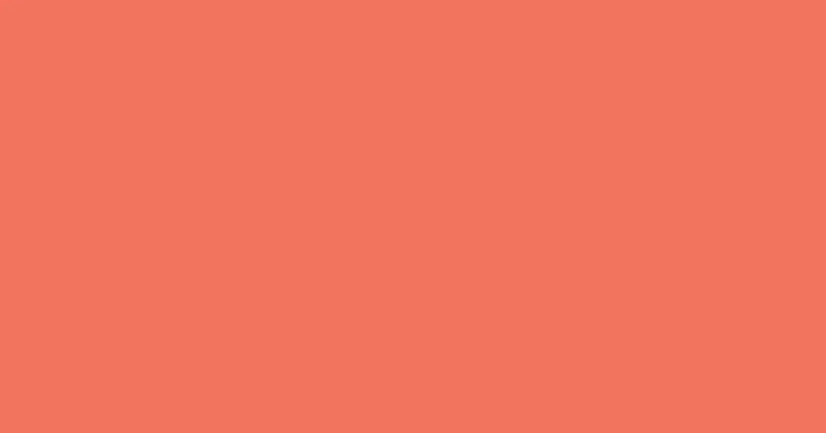 #f3735f mandarin pearl color image
